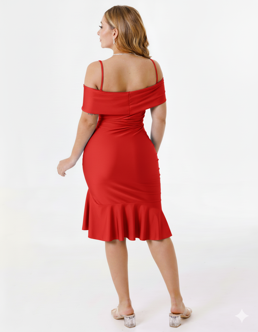 Vestido Corto Con Mangas y tirantes - VIENA