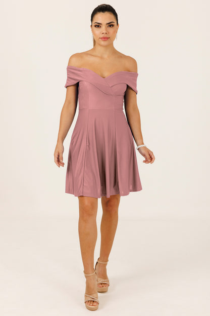 Vestido Corto con Mangas - SUIZA CORTO
