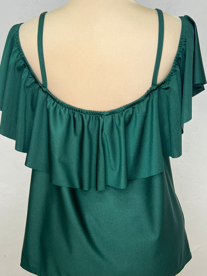 Blusa Casual con Tirantes y Olan - T50