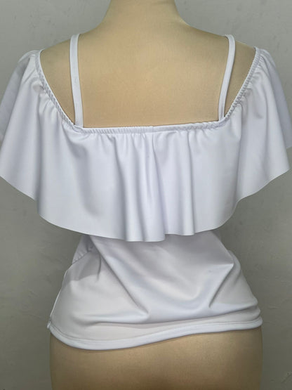 Blusa Casual con Tirantes y Olan - T50