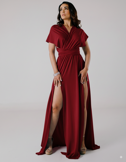 Vestido Largo Multiforma con Doble Abertura - Multiforma ADELA